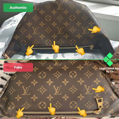 fake vs real lv|authentic lv bag.